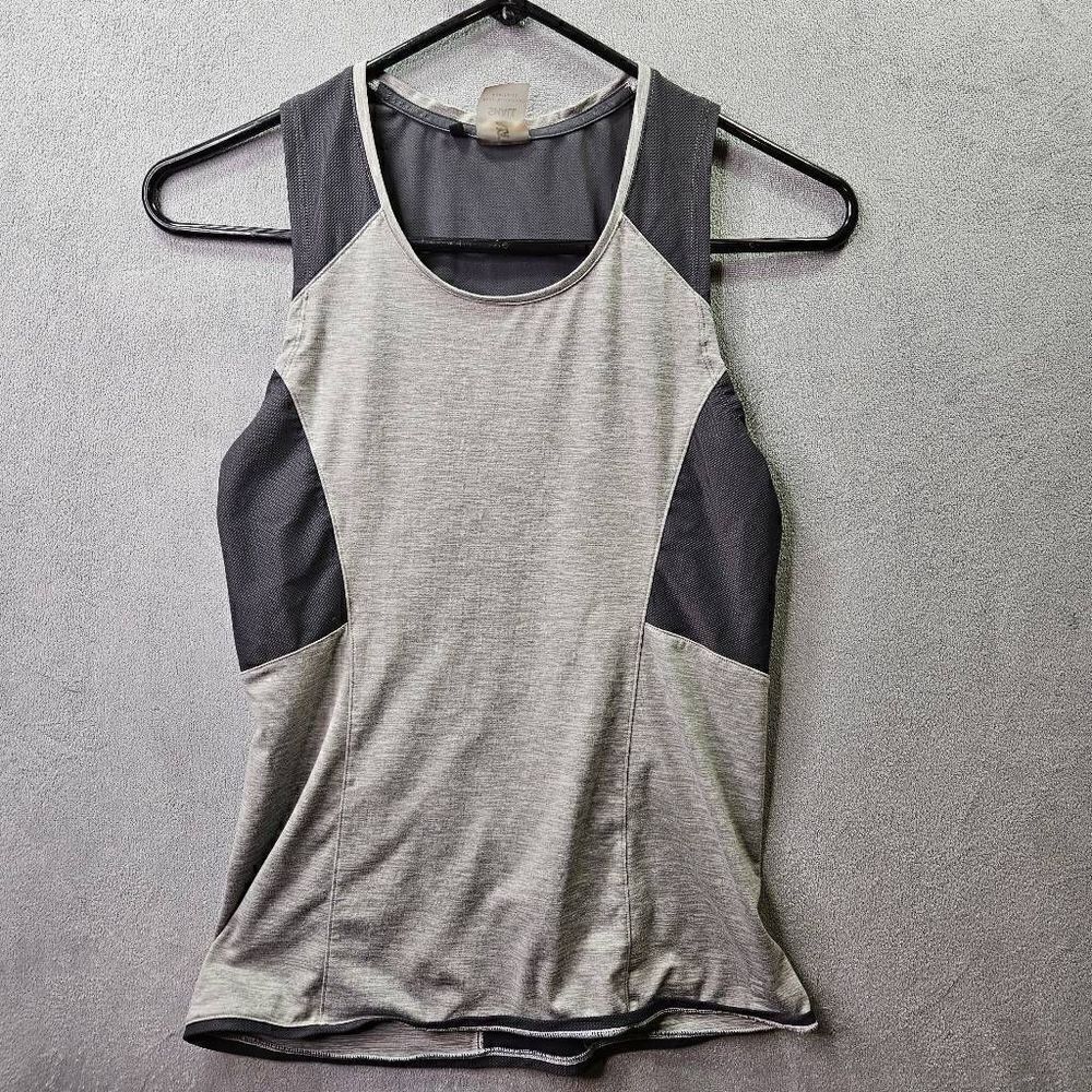Second Skin Tank Top Womens Size Small Gray Activewear Workout Compression Shirt